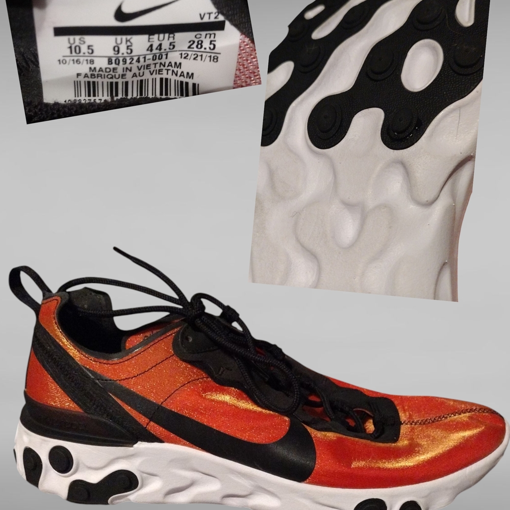 Nike Dynamic Orange and Black Athletic Shoes